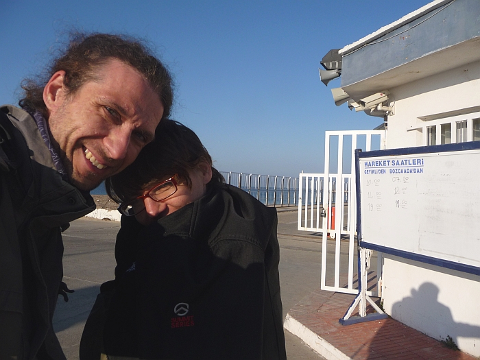 warten auf die Fähre